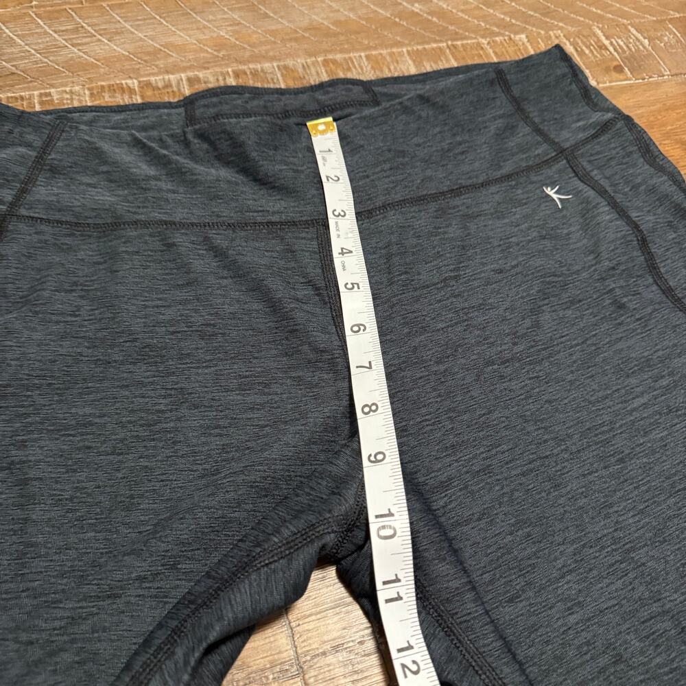 DanSkin Now Leggings Large 12-14 Workout Pants Exercise Dark Gray Gym Gear - Picture 3 of 7